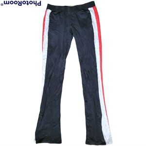 Pam & Gela Revolve Sport Stripe Pants Pull Up Black - P